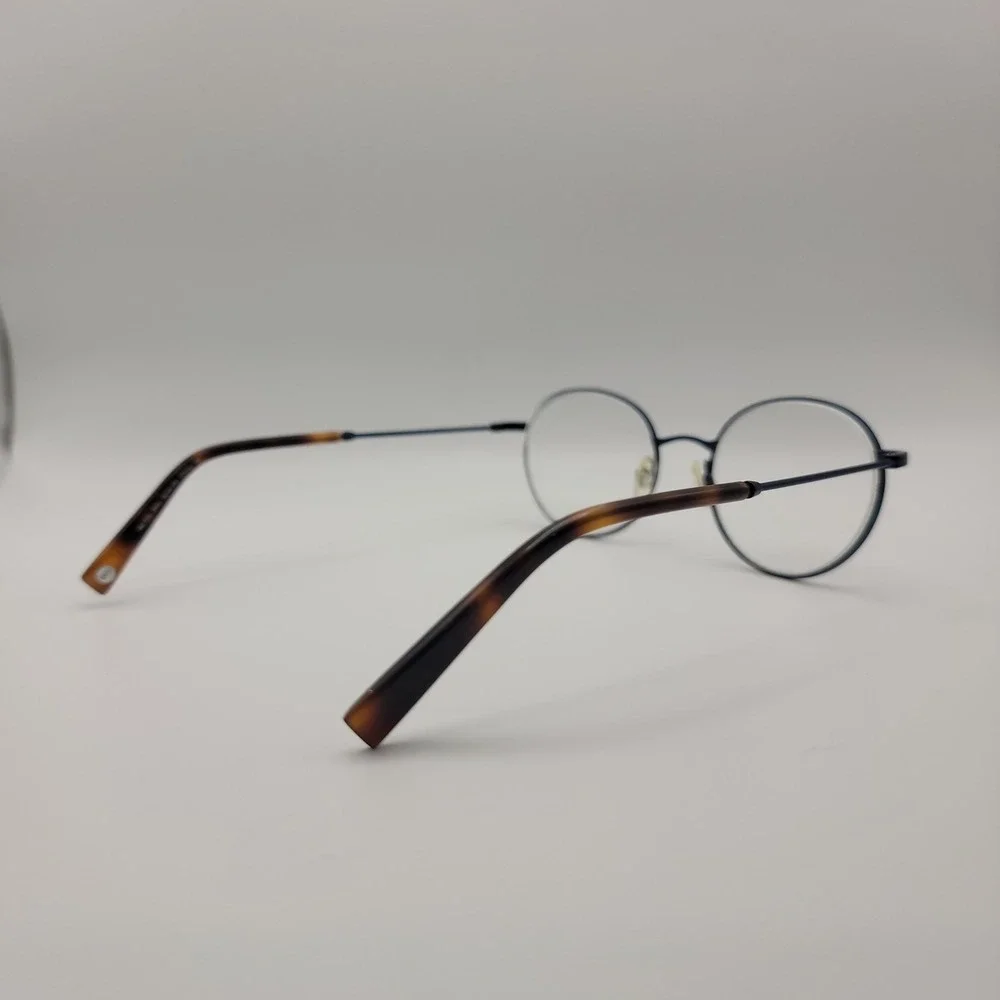 Warby Parker Milton 2550 Eyeglasses Frames Only 50-19-142 Navy Tortoise Round
